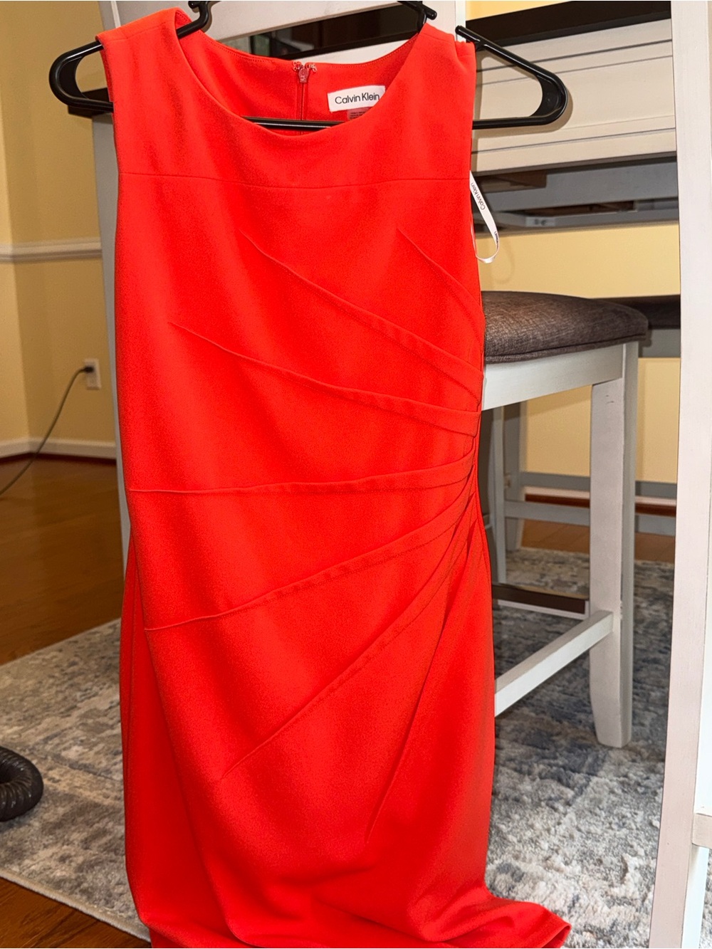 Calvin Klein Orange Sheath Dress